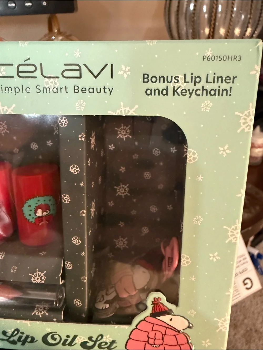 Peanuts x Célavi Hydrating Lip Oil Set - Bright Pink
